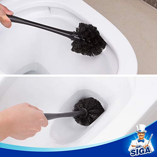 MR.SIGA Bathroom Cleaning Combo: Plunger and Brush Set