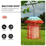 Skaithee Metal Bird Feeder with Double Holders, Weatherproof