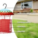 Skaithee Metal Bird Feeder with Double Holders, Weatherproof