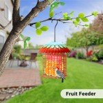 Skaithee Metal Bird Feeder with Double Holders, Weatherproof