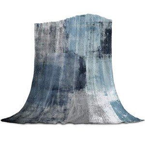 Abstract Paint Art Graffiti Flannel Blanket, Cozy 40x50in