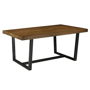 Andre Modern 72" Solid Wood Dining Table in Rustic Oak
