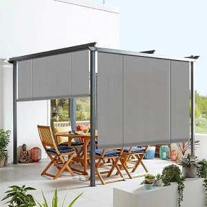 Outdoor Roll Up Shade for Deck, Gazebo & Patio