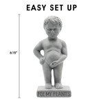 NPW Plant Life Peeing Boy Watering Stake Statue