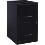 Black Metal 2 Drawer File Cabinet