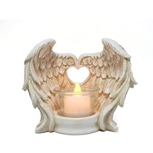 Retro Angel Wing Candle Holder - Decorative Statue