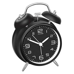 Peakeep 4" Twin Bell Alarm Clock, Backlight, Battery Operated
