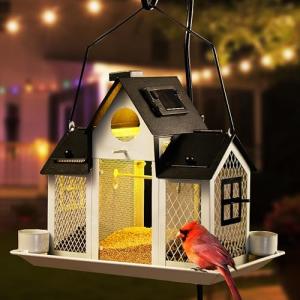 Outdoor Solar Bird Feeder for Beautiful Garden Decoration
