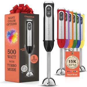 500W Handheld Electric Immersion Blender with Turbo Mode