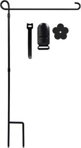Premium Metal Garden Flag Holder Stand with Clip