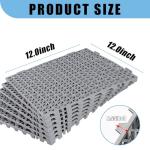 12” x 12” Interlocking Drainage Floor Tiles, 12 Pack