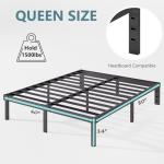 Viisari Queen Bed Frame: 14 Inch Metal Platform