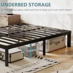 Viisari Queen Bed Frame: 14 Inch Metal Platform