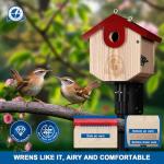 SISTERBIRD Cedar Wren Birdhouses Outdoor Nesting Box Chickadee
