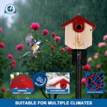 SISTERBIRD Cedar Wren Birdhouses Outdoor Nesting Box Chickadee