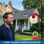 SISTERBIRD Cedar Wren Birdhouses Outdoor Nesting Box Chickadee