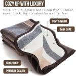 Andean Collection Alpaca & Merino Wool Queen Size Blanket
