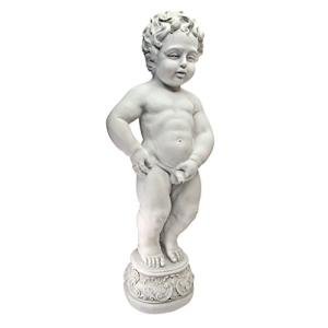 Toscano Manneken Boy Piped Pond Spitter Statue - Antique Stone