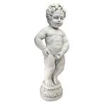Toscano Manneken Boy Piped Pond Spitter Statue - Antique Stone