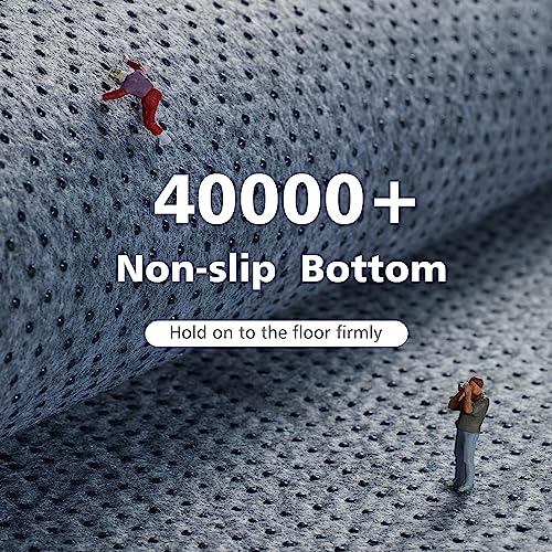 Fluffy Grey 4x6 Shag Rug for Bedroom Decor