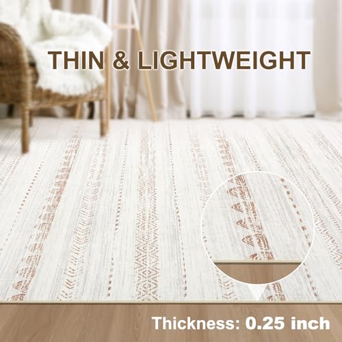 Boho Moroccan Farmhouse Area Rug for Indoor Decor