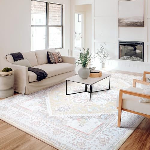 Soft Vintage Area Rug 8x10 for Living Room