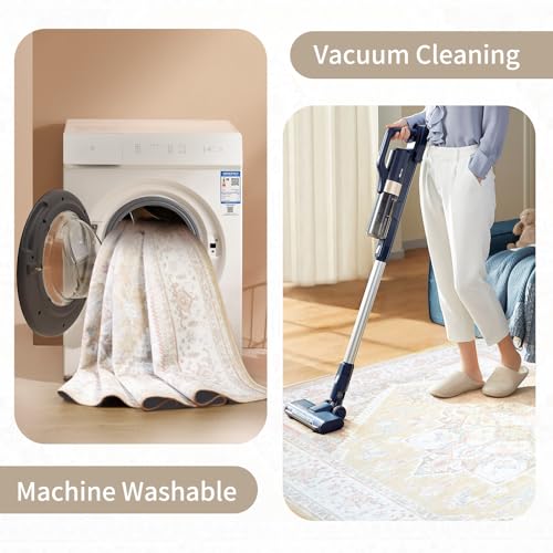 Soft Vintage Area Rug 8x10 for Living Room