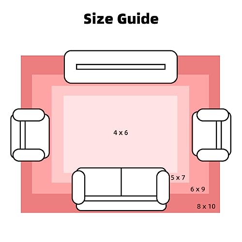 6x9 Rose Pink Checkerboard Area Rug: Washable, Non-Slip