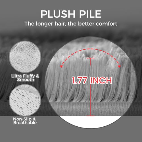 4X6 Fluffy Shag Area Rugs for Home Decor