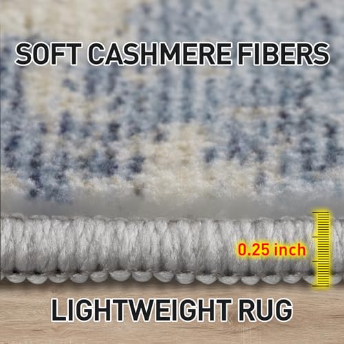 Modern Abstract Washable Area Rug for Indoor & Outdoor