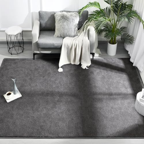 4x6 Dark Grey Super Soft Memory-Foam Area Rug