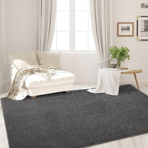 4x6 Dark Grey Super Soft Memory-Foam Area Rug