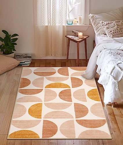 Boho Washable Rug - Soft Non-Slip Geometric Design