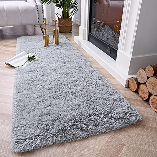 Plush Shaggy Runner Rug for Bedroom & Living Room