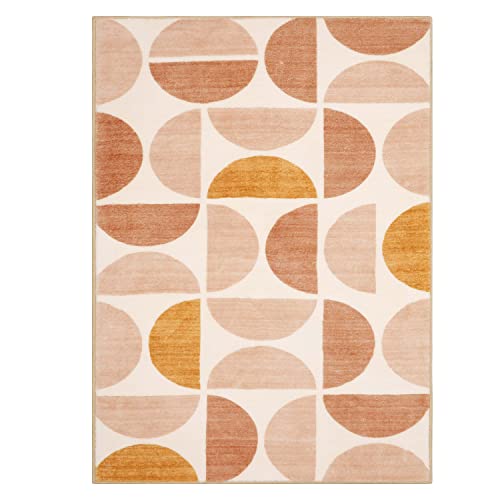 Boho Washable Rug - Soft Non-Slip Geometric Design
