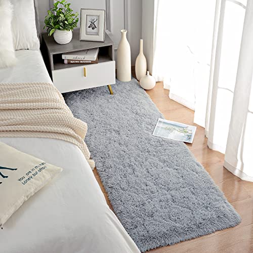 Plush Shaggy Runner Rug for Bedroom & Living Room