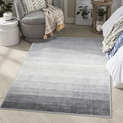 Modern Ombre Area Rug - Soft, Non-Slip, Washable