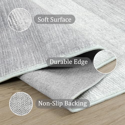 Modern Ombre Area Rug - Soft, Non-Slip, Washable