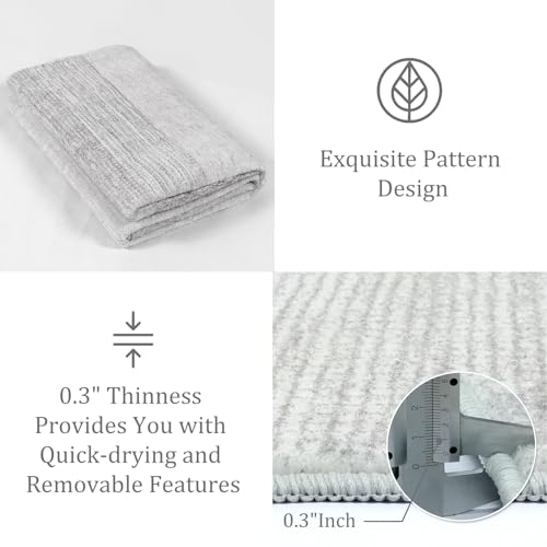 Modern Ombre Area Rug - Soft, Non-Slip, Washable