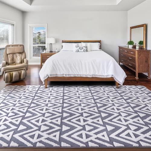 Fluffy Shaggy Memory Foam Rug, 5x8 FT, Non-Slip