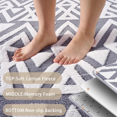 Fluffy Shaggy Memory Foam Rug, 5x8 FT, Non-Slip