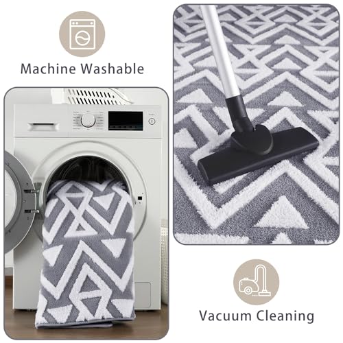 Fluffy Shaggy Memory Foam Rug, 5x8 FT, Non-Slip