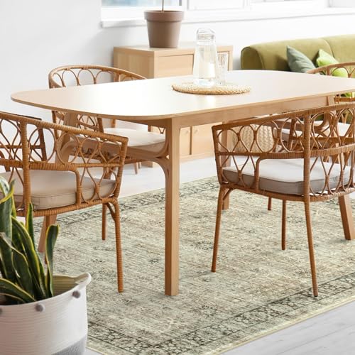 Vintage Distressed Oriental Area Rug for Living Room