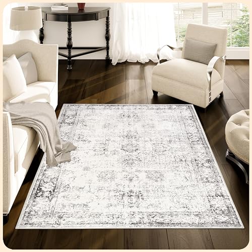 Istana Grey 3x5 Area Rug - Kid & Pet Friendly