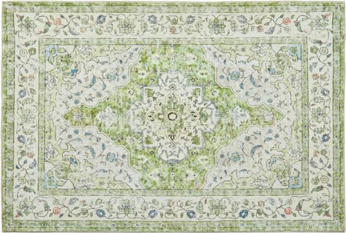 Boho Style Indoor Outdoor Entryway Rug - Green