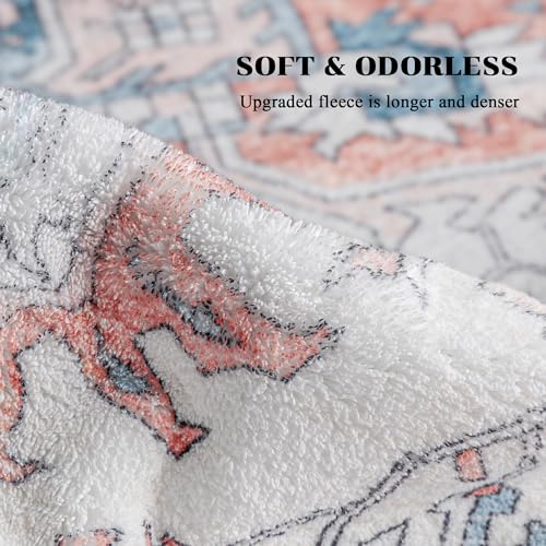 3x5 Boho Area Rug - Non-Slip, Washable & Stylish