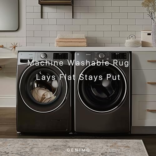 Vintage Chenille Print Rug, 3x5 Area Rug for Home & Office