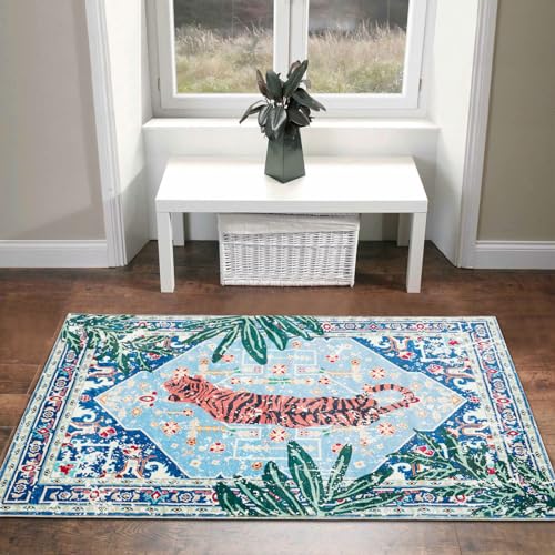 Bengal Tiger Boho Vintage 4x6 Area Rug