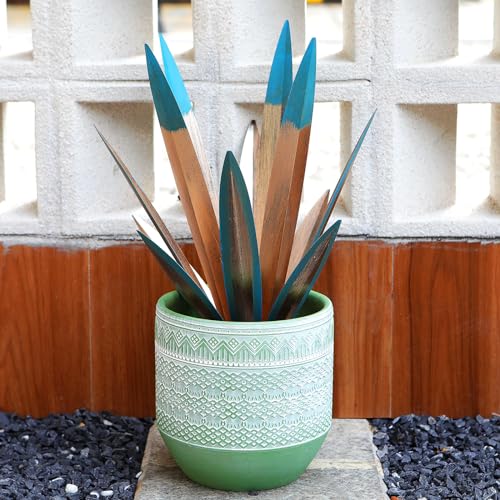 Metal Agave Plants Outdoor Decor, Large Rustic Yard Art