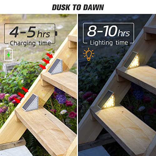Set of 6 Warm White Solar Step Lights